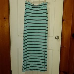 Charlotte Russe striped maxi skirt size small